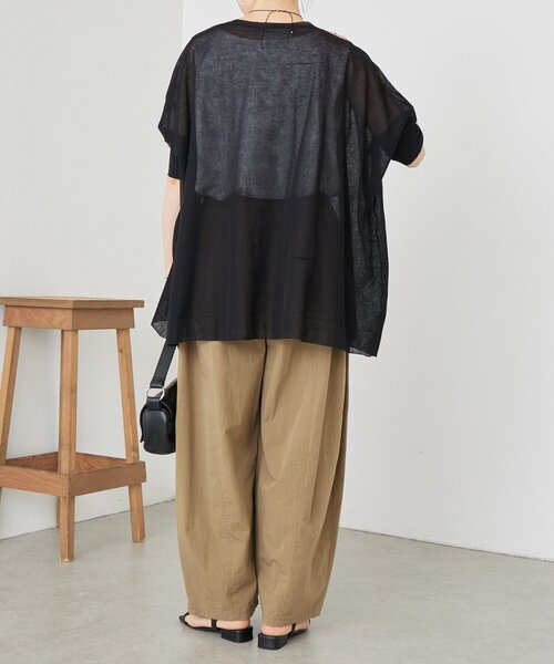 BEARDSLEY（ビアズリー）の「《4/2(木)18：00予約開始》シアーカーデ（カーディガン/ボレロ・レディース・ベージュ/ブラック/ライトグレー・FREE）」の11枚目の写真