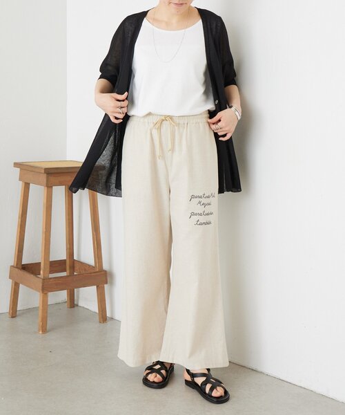 BEARDSLEY（ビアズリー）の「《4/2(木)18：00予約開始》シアーカーデ（カーディガン/ボレロ・レディース・ベージュ/ブラック/ライトグレー・FREE）」の12枚目の写真