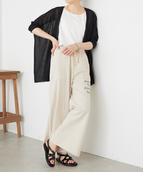 BEARDSLEY（ビアズリー）の「《4/2(木)18：00予約開始》シアーカーデ（カーディガン/ボレロ・レディース・ベージュ/ブラック/ライトグレー・FREE）」の13枚目の写真