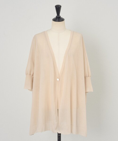 BEARDSLEY（ビアズリー）の「《4/2(木)18：00予約開始》シアーカーデ（カーディガン/ボレロ・レディース・ベージュ/ブラック/ライトグレー・FREE）」の18枚目の写真