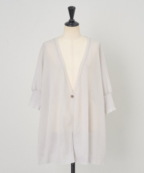 BEARDSLEY（ビアズリー）の「《4/2(木)18：00予約開始》シアーカーデ（カーディガン/ボレロ・レディース・ベージュ/ブラック/ライトグレー・FREE）」の22枚目の写真