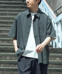 ITEMS URBANRESEARCH（アイテムズ アーバンリサーチ）の「『接触冷感/吸水速乾/イージーケア/UVカット』クイックドライリネンタッチ半袖シャツ（シャツ/ブラウス）」