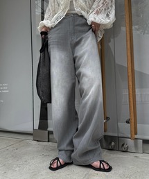 back bi color patchwork remake sweat SK（スカート）｜WILLFULLY