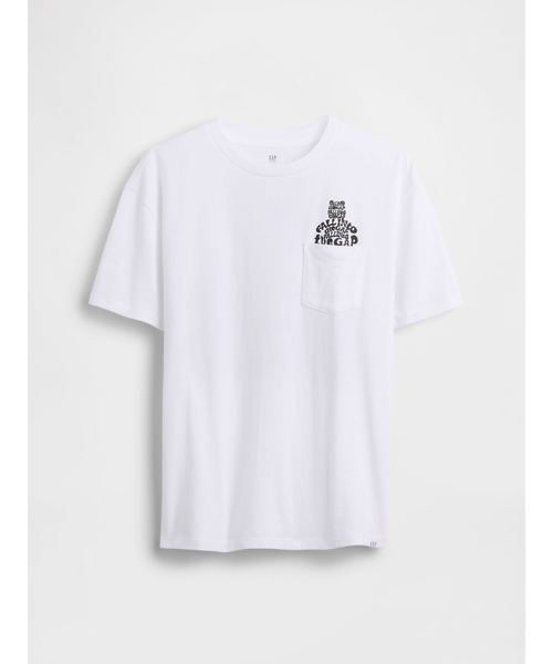 GAP(ギャップ)の「ブラナンベア ポケットTシャツ (キッズ)(Tシャツ/カットソー・キッズ・ホワイト/ブラック/イエロー/ピンク・130cm/140cm/120cm/160cm/150cm)」の10枚目の写真