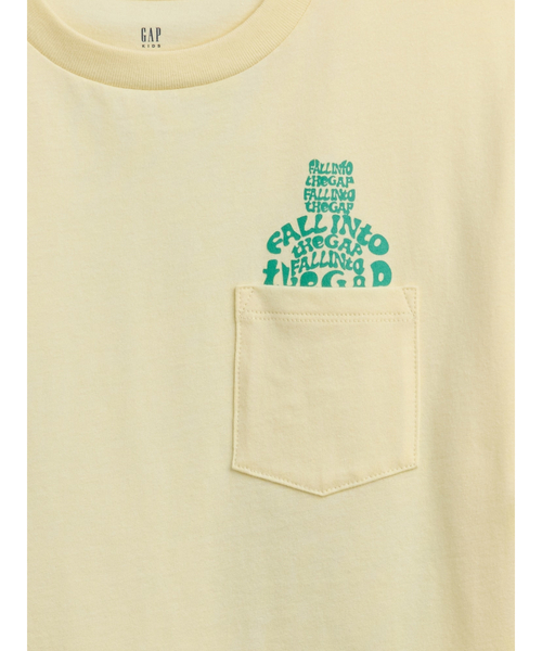 GAP(ギャップ)の「ブラナンベア ポケットTシャツ (キッズ)(Tシャツ/カットソー・キッズ・ホワイト/ブラック/イエロー/ピンク・130cm/140cm/120cm/160cm/150cm)」の8枚目の写真