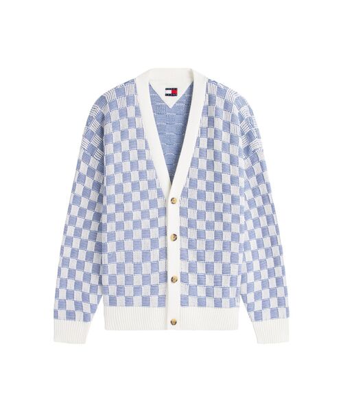 tommy jeans(トミー ジーンズ)の「Vネックコットンニットカーディガン(ニット/セーター・メンズ・ブルー・SMALL/LARGE/MEDIUM)」の6枚目の写真