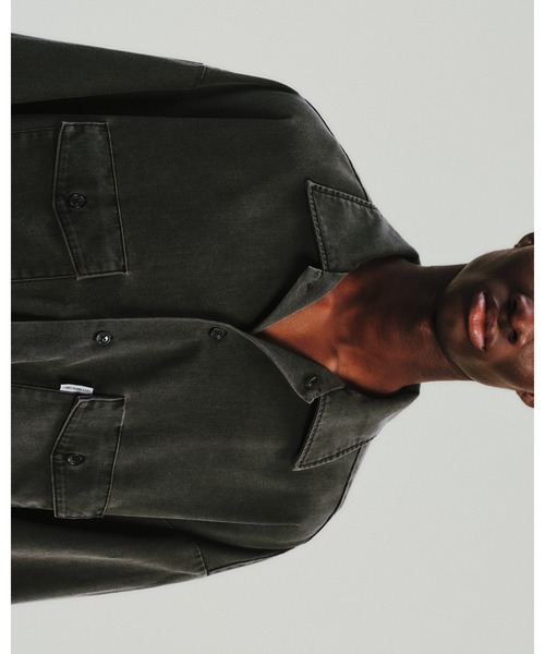 COOTIE PRODUCTIONS（クーティープロダクションズ）の「Pigment Coating T/R Twill L/S Work Shirt（シャツ/ブラウス・メンズ・ブラック系その他・X-LARGE/LARGE/SMALL）」の3枚目の写真