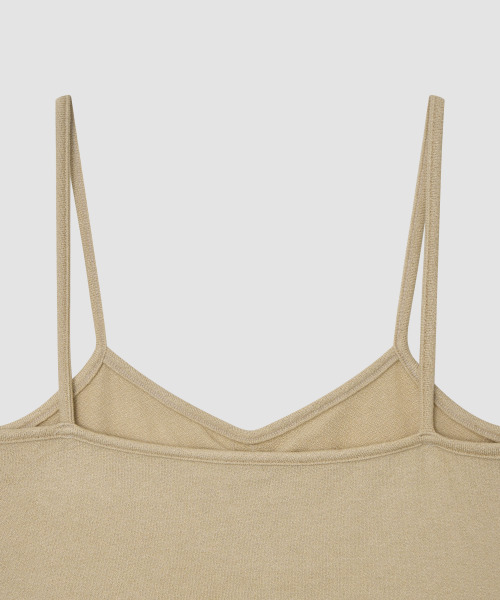THE LILLE(ザ リル)の「Like Shirring Sleeveless T_Beige(Tシャツ/カットソー・レディース・その他・FREE)」の5枚目の写真