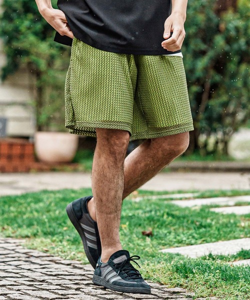 CAMBIO(カンビオ)の「mp14998- Russell Layered Short Pants ショートパンツ(S66726cmb)(その他パンツ・メンズ・オリーブ/ブラック/ベージュ/ブラウン・L/M/S)」の4枚目の写真