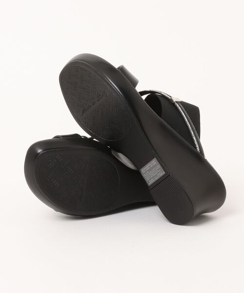 ITALIAN SHOEMAKERS(イタリアンシューメーカー)の「【ITALIAN SHOEMAKERS】クロスストラップウェッジサンダル(962303)(サンダル・レディース・ブラック・36/35/39/38/37)」の4枚目の写真