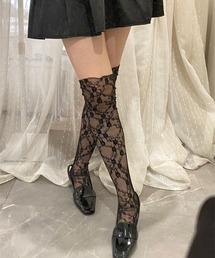 leune（ルネ）の「レースハイソックス（ソックス/靴下）」