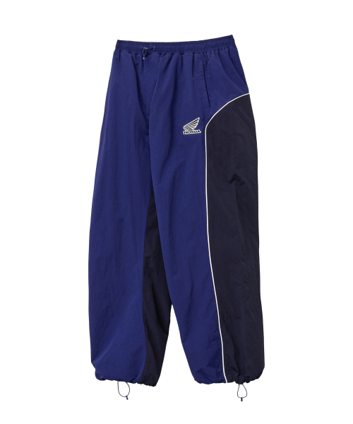 PHYPS MOTORCYCLE(フィップスモーターサイクル)の「Nylon Block Piping Track Pants Blue(スウェットパンツ・レディース・その他・LARGE/X-LARGE/SMALL/MEDIUM)」の1枚目の写真