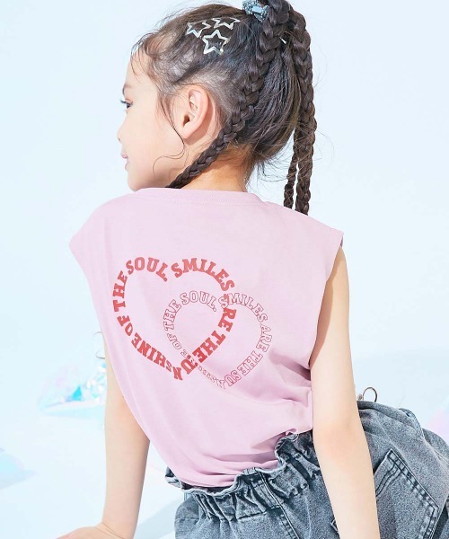 devirock(デビロック)の「【ひやシャリ】接触冷感 デビラボ BIGシルエット プリントタンクトップ(タンクトップ・キッズ・ブラック系2/グリーン系1/ライトグレー系1/ブラック系3/ライトグレー系2/ブラック系1/ピンク系1/ホワイト系1・100cm/160cm/150cm/140cm/130cm/120cm/110cm)」の8枚目の写真