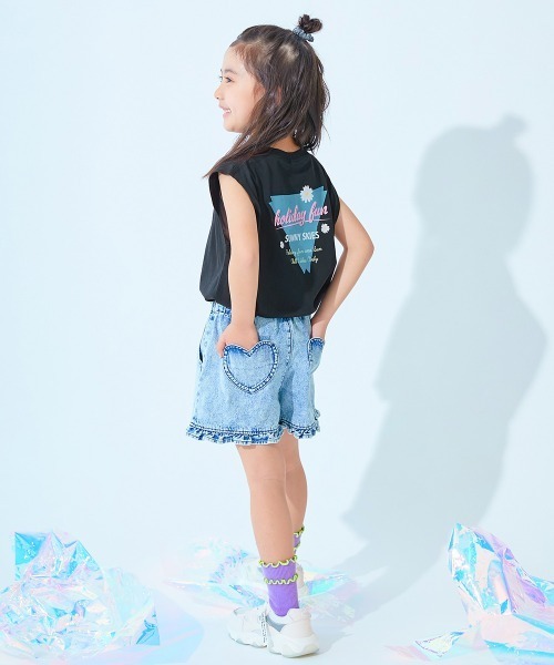 devirock(デビロック)の「【ひやシャリ】接触冷感 デビラボ BIGシルエット プリントタンクトップ(タンクトップ・キッズ・ブラック系2/グリーン系1/ライトグレー系1/ブラック系3/ライトグレー系2/ブラック系1/ピンク系1/ホワイト系1・100cm/160cm/150cm/140cm/130cm/120cm/110cm)」の10枚目の写真