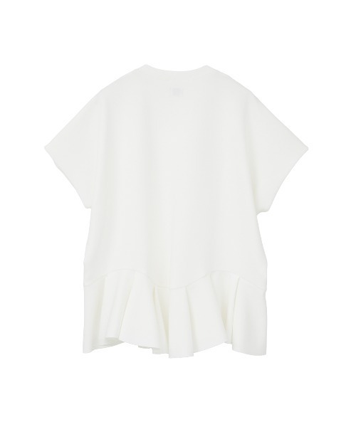 MANOF(マノフ)の「FRILL DOLMAN LOOSE TOPS(Tシャツ/カットソー・レディース・ホワイト/ブラック・F)」の22枚目の写真