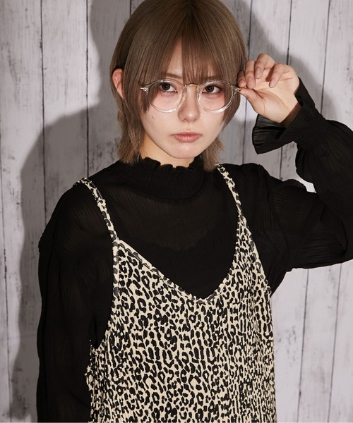 GORGE(ゴージ)の「《細見え》Iラインキャミワンピース 春夏 全4色(ワンピース・レディース・ブラック/アニマル/ドット/レオパード・F)」の5枚目の写真