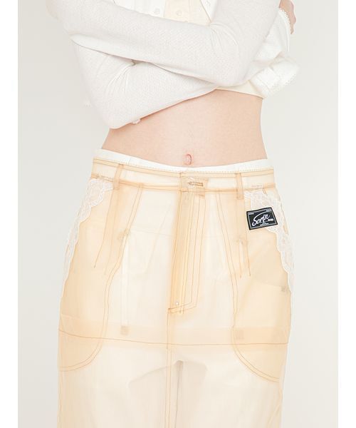 SORIN(ソリン )の「Tulle Layered Skirt/チュール レイヤード スカート(スカート・レディース・ベージュ/ブラック・38/36)」の20枚目の写真