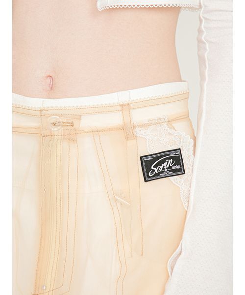 SORIN(ソリン )の「Tulle Layered Skirt/チュール レイヤード スカート(スカート・レディース・ベージュ/ブラック・38/36)」の21枚目の写真