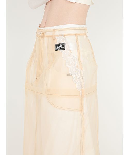 SORIN(ソリン )の「Tulle Layered Skirt/チュール レイヤード スカート(スカート・レディース・ベージュ/ブラック・38/36)」の3枚目の写真
