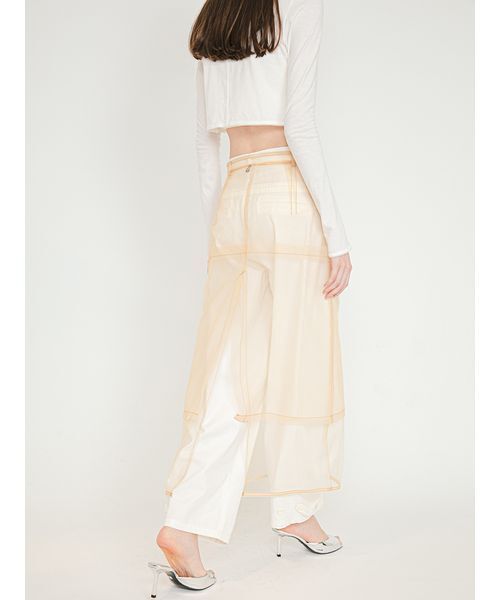 SORIN(ソリン )の「Tulle Layered Skirt/チュール レイヤード スカート(スカート・レディース・ベージュ/ブラック・38/36)」の4枚目の写真