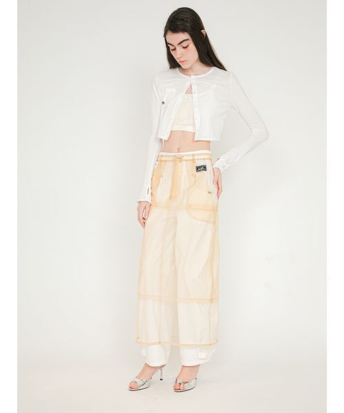 SORIN(ソリン )の「Tulle Layered Skirt/チュール レイヤード スカート(スカート・レディース・ベージュ/ブラック・38/36)」の5枚目の写真