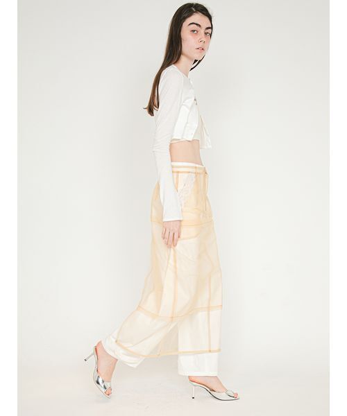 SORIN(ソリン )の「Tulle Layered Skirt/チュール レイヤード スカート(スカート・レディース・ベージュ/ブラック・38/36)」の6枚目の写真