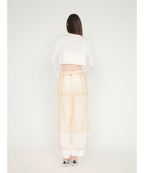SORIN(ソリン )の「Tulle Layered Skirt/チュール レイヤード スカート(スカート・レディース・ベージュ/ブラック・38/36)」の7枚目の写真