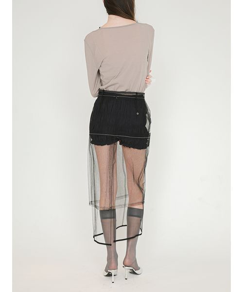 SORIN(ソリン )の「Tulle Layered Skirt/チュール レイヤード スカート(スカート・レディース・ベージュ/ブラック・38/36)」の12枚目の写真
