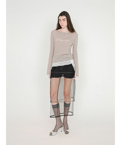 SORIN(ソリン )の「Tulle Layered Skirt/チュール レイヤード スカート(スカート・レディース・ベージュ/ブラック・38/36)」の13枚目の写真