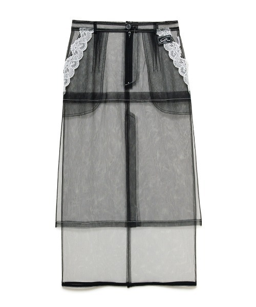 SORIN(ソリン )の「Tulle Layered Skirt/チュール レイヤード スカート(スカート・レディース・ベージュ/ブラック・38/36)」の22枚目の写真