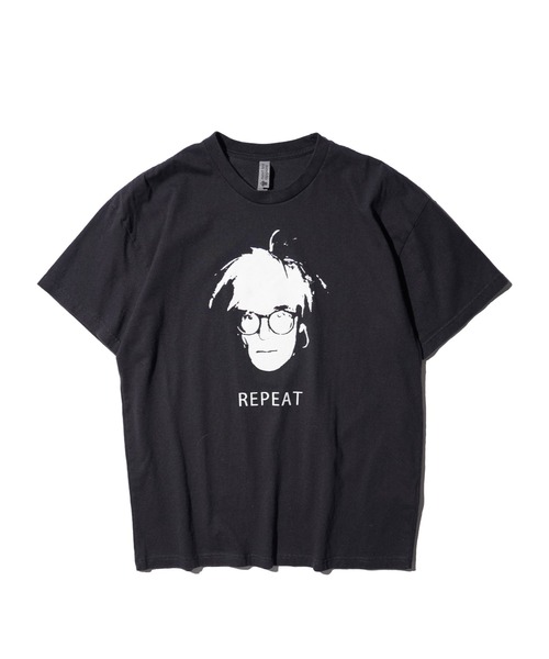 THRIFTY LOOK(スリフティールック)の「THRIFTY LOOK / スリフティールック "REPEAT" SS TEE リラックスフィット グラフィック Tシャツ(Tシャツ/カットソー・メンズ・ブラック/ホワイト/スミクロ・MEDIUM/LARGE/X-LARGE/SMALL)」の8枚目の写真