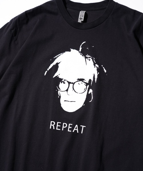 THRIFTY LOOK(スリフティールック)の「THRIFTY LOOK / スリフティールック "REPEAT" SS TEE リラックスフィット グラフィック Tシャツ(Tシャツ/カットソー・メンズ・ブラック/ホワイト/スミクロ・MEDIUM/LARGE/X-LARGE/SMALL)」の10枚目の写真