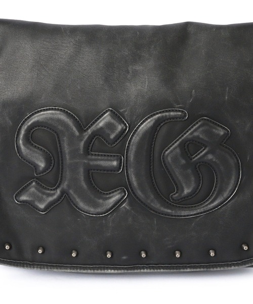 X-girl(エックスガール)の「XG LOGO PATCH STUDDED FAUX LEATHER SHOULDER BAG(ショルダーバッグ・レディース・ブラック/ブラウン・ONE SIZE)」の13枚目の写真