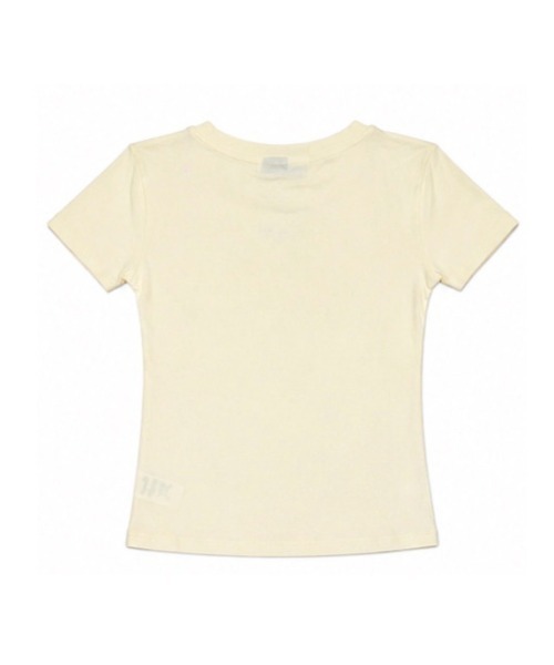 Never mind the XU(ネバーマインドザエックスユー)の「【Never mind the XU】flower rhinestone tee / 【ネバーマインド ザ エックスユー】フラワープリントラインストーンクロップド半袖Tシャツ(Tシャツ/カットソー・レディース・イエロー/ホワイト/ピンク・L)」の20枚目の写真
