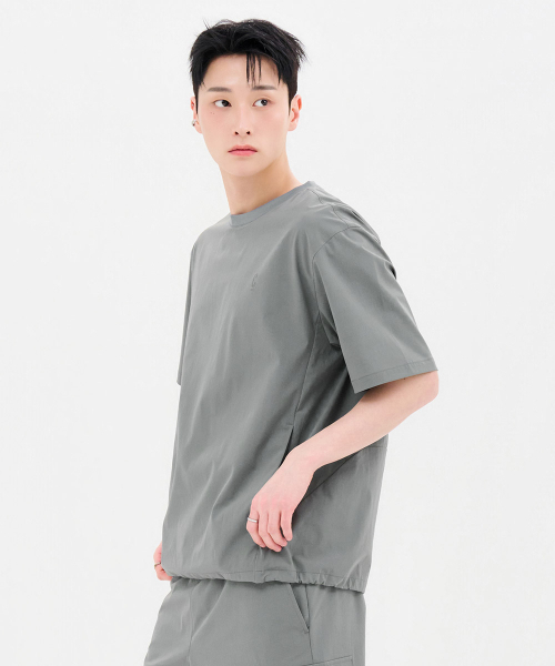 CHASECULT(チェイスカルト)の「共用クールストレッチ半袖Tシャツ-FBRU5826D0V(Tシャツ/カットソー・メンズ・カーキ・90/95/100/105/110)」の2枚目の写真