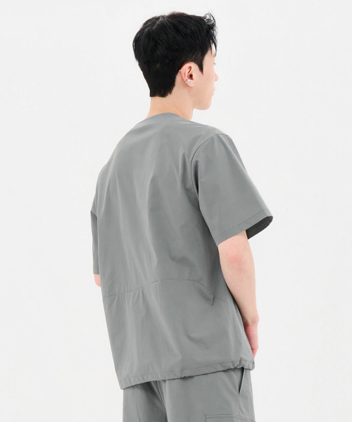 CHASECULT(チェイスカルト)の「共用クールストレッチ半袖Tシャツ-FBRU5826D0V(Tシャツ/カットソー・メンズ・カーキ・90/95/100/105/110)」の3枚目の写真