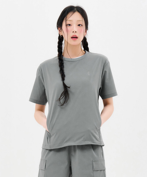 CHASECULT(チェイスカルト)の「共用クールストレッチ半袖Tシャツ-FBRU5826D0V(Tシャツ/カットソー・メンズ・カーキ・90/95/100/105/110)」の4枚目の写真