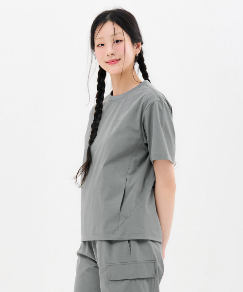 CHASECULT(チェイスカルト)の「共用クールストレッチ半袖Tシャツ-FBRU5826D0V(Tシャツ/カットソー・メンズ・カーキ・90/95/100/105/110)」の5枚目の写真