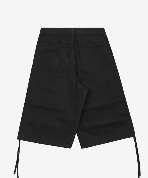 TOFFEE（トフィー）の「リップストップコットンバミューダパンツ（ブラック）（その他パンツ・メンズ・その他・X-LARGE/SMALL/MEDIUM/LARGE）」の6枚目の写真