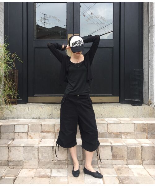 TOFFEE（トフィー）の「リップストップコットンバミューダパンツ（ブラック）（その他パンツ・メンズ・その他・X-LARGE/SMALL/MEDIUM/LARGE）」の8枚目の写真