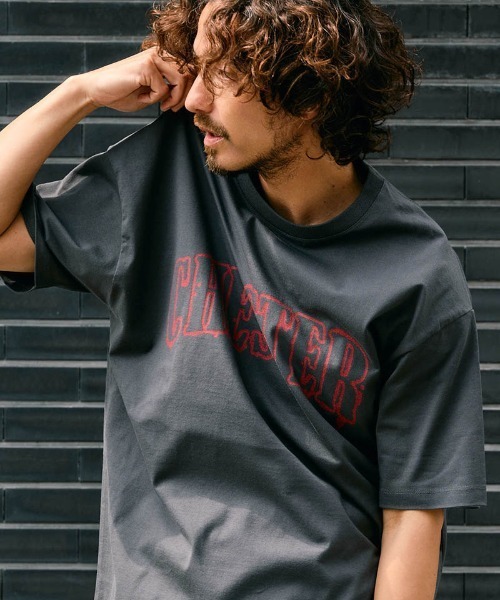 Chester(チェスター)の「mt10544- 2トーン アーチロゴ プリントTシャツ(10012)(Tシャツ/カットソー・メンズ・ホワイト/ブラック系その他/ブラック・M/L/XL)」の10枚目の写真
