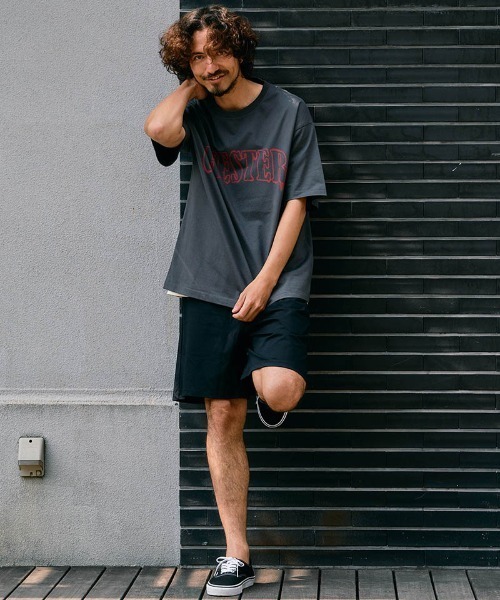 Chester(チェスター)の「mt10544- 2トーン アーチロゴ プリントTシャツ(10012)(Tシャツ/カットソー・メンズ・ホワイト/ブラック系その他/ブラック・M/L/XL)」の13枚目の写真