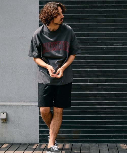 Chester(チェスター)の「mt10544- 2トーン アーチロゴ プリントTシャツ(10012)(Tシャツ/カットソー・メンズ・ホワイト/ブラック系その他/ブラック・M/L/XL)」の14枚目の写真