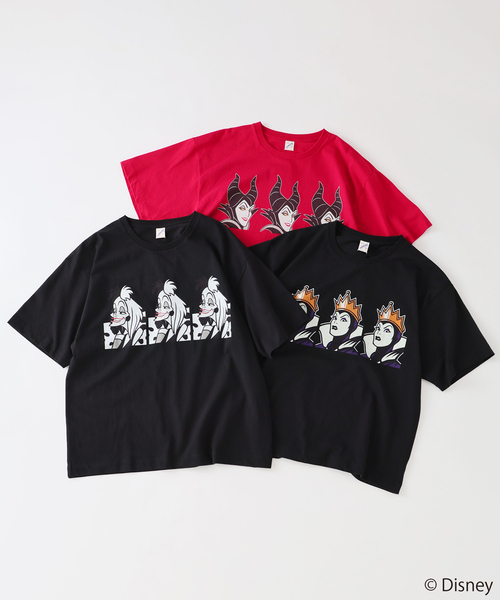 Disney（ディズニー）の「Disney / ディズニーヴィランズ / 別注 FANTASY A&G INC プリントＴシャツ（Tシャツ/カットソー・メンズ・ブラック系その他/ブラック/レッド・LARGE/MEDIUM）」の4枚目の写真