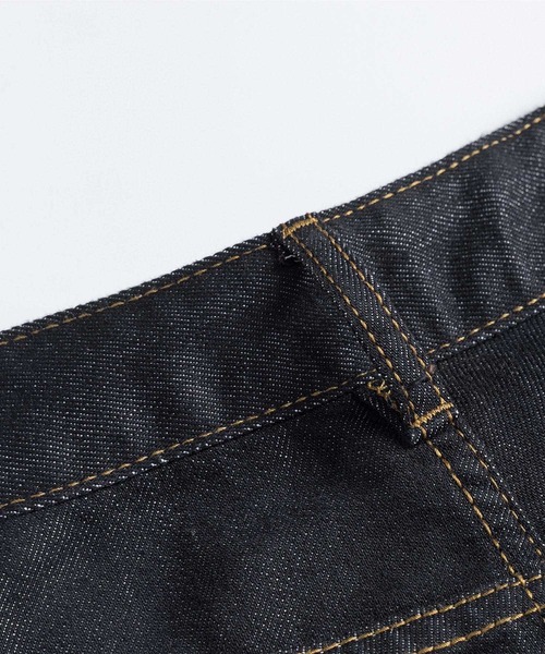 HOOK(フック)の「HOOK バレルレッグ ハイウエストデニム(デニムパンツ・メンズ・インディゴブルー/ブラック・XL/L/M)」の9枚目の写真