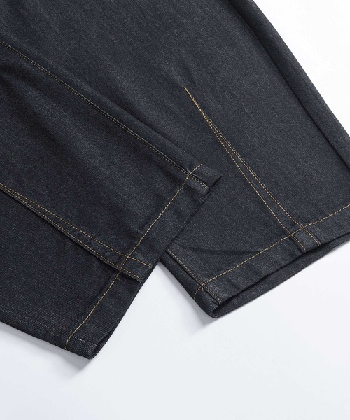 HOOK(フック)の「HOOK バレルレッグ ハイウエストデニム(デニムパンツ・メンズ・インディゴブルー/ブラック・XL/L/M)」の13枚目の写真