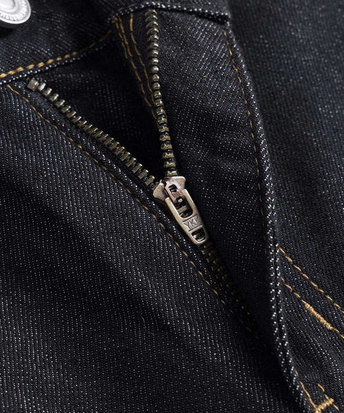 HOOK(フック)の「HOOK バレルレッグ ハイウエストデニム(デニムパンツ・メンズ・インディゴブルー/ブラック・XL/L/M)」の16枚目の写真