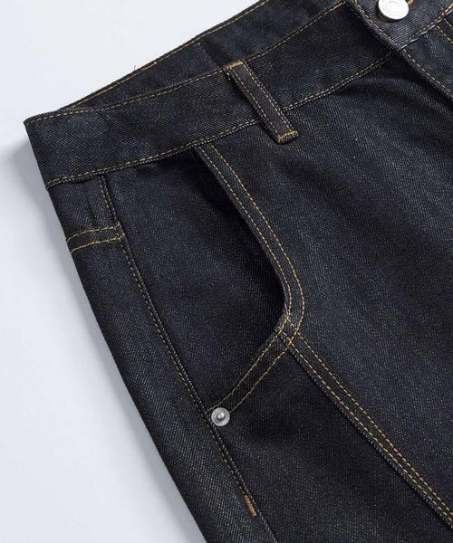 HOOK(フック)の「HOOK バレルレッグ ハイウエストデニム(デニムパンツ・メンズ・インディゴブルー/ブラック・XL/L/M)」の17枚目の写真