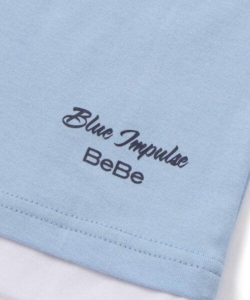 BeBe(ベベ)の「【ブルーインパルス】スモーク飛行プリント天竺半袖Tシャツ(Tシャツ/カットソー・キッズ・ホワイト/ブルー・110cm/120cm/130cm/140cm)」の21枚目の写真