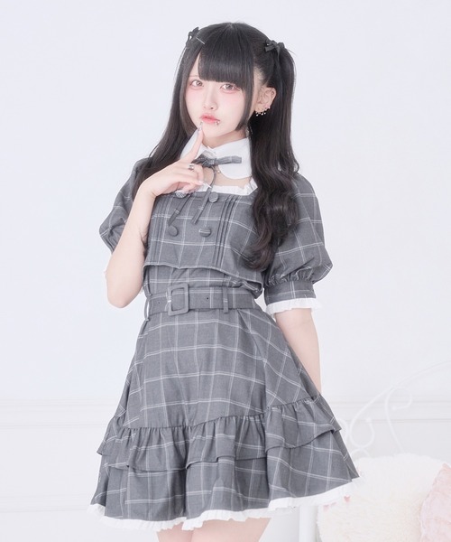 セール】オフショル風スクエアネックロングニットワンピ（ワンピース